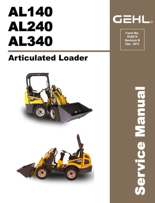 GEHL AL140, AL240, AL340 (918274) SERVICE MANUAL - PDF FILE