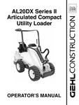 GEHL AL20DX ARTICULATED LOADER (918024B) OPERATOR MANUAL PDF DOWNLOAD