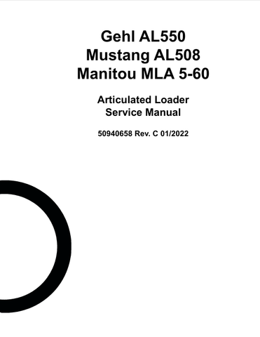 GEHL AL550 (50940658) SERVICE MANUAL - PDF FILE