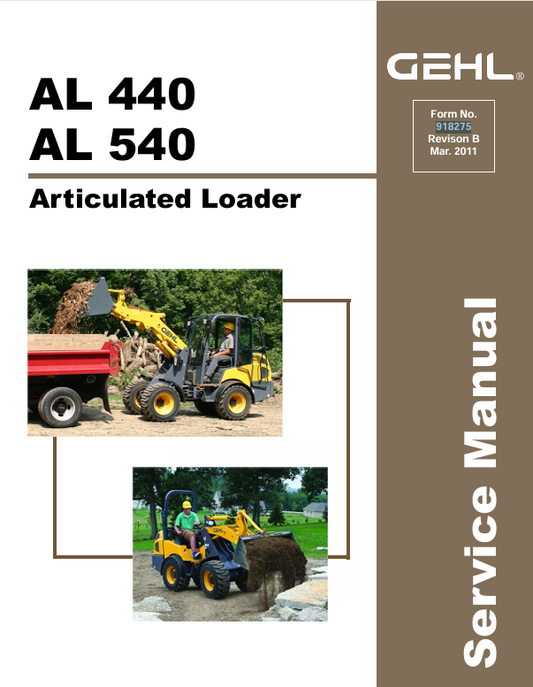 GEHL AL 440, AL 540 (918275B) SERVICE MANUAL - PDF FILE