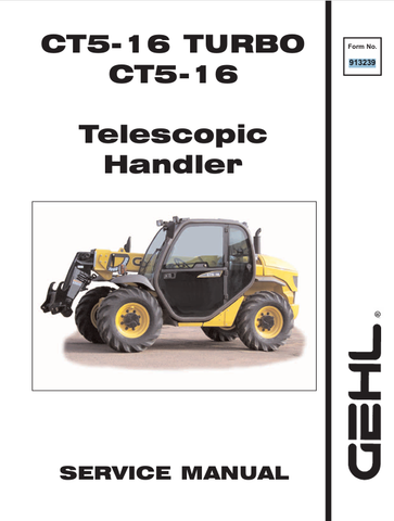 GEHL CT5-16 TELESCOPIC HANDLER (913239) SERVICE MANUAL PDF DOWNLOAD