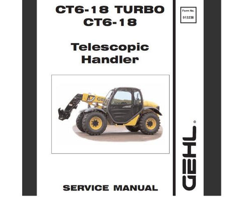 UNLOCK THE FULL POTENTIAL OF YOUR GEHL CT6-18 AND CT6-18 TURBO TELESCOPIC HANDLER WITH OUR COMPREHENSIVE SERVICE REPAIR MANUAL IN PDF FORMAT.
