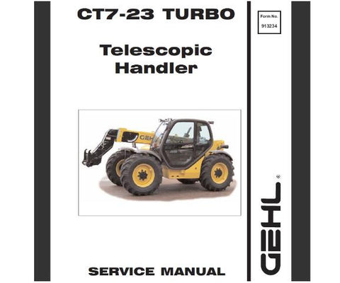 UNLOCK THE FULL POTENTIAL OF YOUR GEHL CT7-23 TURBO TELESCOPIC HANDLER WITH OUR COMPREHENSIVE SERVICE REPAIR MANUAL IN PDF FORMAT. 