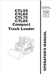 GEHL CTL55, CTL65, CTL75, CTL85 (917299) OPERATOR MANUAL - PDF FILE