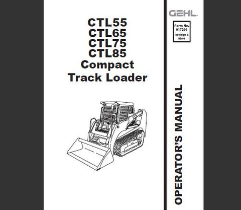 UNLOCK THE FULL POTENTIAL OF YOUR GEHL CTL55, CTL65, CTL75, AND CTL85 COMPACT TRACK LOADERS WITH OUR COMPREHENSIVE OPERATOR’S MANUAL IN PDF FORMAT.