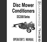 ENHANCE YOUR OPERATIONAL EFFICIENCY WITH THE GEHL DC2300 SERIES DISC MOWER CONDITIONERS OPERATOR’S MANUAL, NOW AVAILABLE AS A CONVENIENT PDF FILE. 