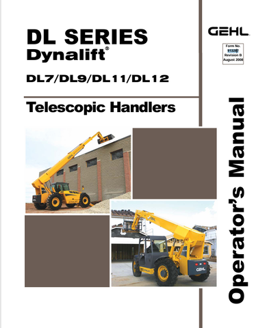 GEHL DL SERIES (913287B) OPERATOR MANUAL PDF DOWNLOAD