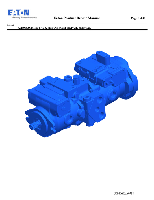 GEHL EATON B2B (50940605) REPAIR MANUAL - PDF FILE