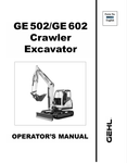 GEHL GE502, GE602 (906931A) OPERATOR MANUAL - PDF FILE