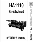 GEHL HA1110 HAY ATTACHMENT (903674A) OPERATOR MANUAL - PDF FILE
