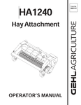 GEHL HA1210 HAY ATTACHMENT (908141) OPERATOR MANUAL PDF DOWNLOAD