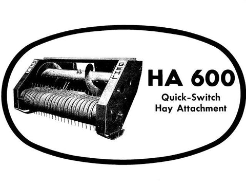 DISCOVER THE ESSENTIAL GEHL HA 600 QUICK-SWITCH HAY ATTACHMENT PARTS CATALOGUE MANUAL, NOW AVAILABLE IN A CONVENIENT PDF FORMAT. 