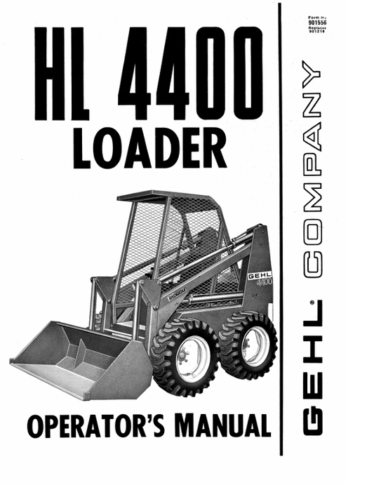 GEHL HL4400 (912556) OPERATOR MANUAL - PDF FILE