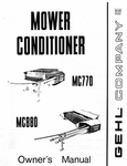 GEHL MC770, MC880 (901825) OPERATOR MANUAL PDF DOWNLOAD