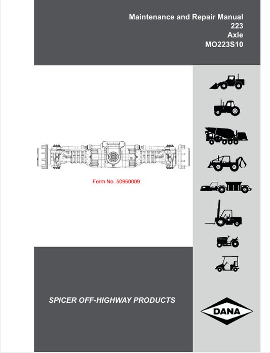 GEHL MO223S10 (50960009) MAINTENANCE AND REPAIR MANUAL PDF DOWNLOAD