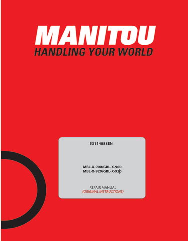 GEHL MONITOU MBL-X-900 (53114888EN) REPAIR MANUAL - PDF FILE
