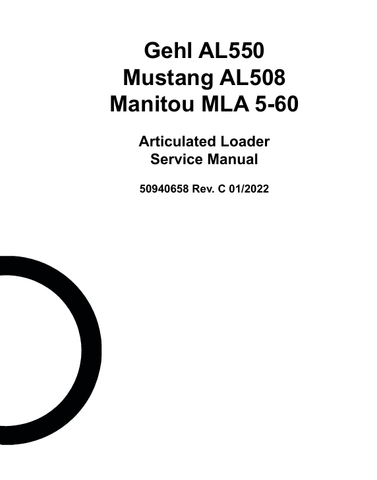 GEHL MONITOU MLA 5-60 (50940658) SERVICE MANUAL - PDF FIL