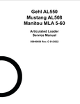 GEHL MUSTANG AL508 (50940658) SERVICE MANUAL - PDF FILE