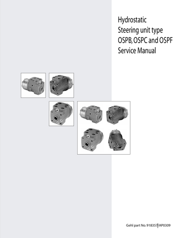 GEHL OSPB, OSPC, OSPF (918357) SERVICE MANUAL - PDF FILE