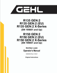 GEHL R135, R150 (50950503) OPERATOR MANUAL - PDF FILE