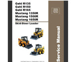 UNLOCK THE FULL POTENTIAL OF YOUR GEHL R135, R150, R165, AND MUSTANG 1350R, 1500R, 1650R SKID STEER LOADERS WITH OUR COMPREHENSIVE SERVICE REPAIR MANUAL IN PDF FORMAT. 