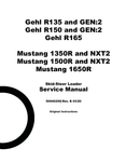 GEHL R135, R150 SKID-STEER LOADER (50940256) SERVICE MANUAL - PDF FILE