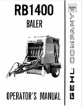 GEHL RB1400 BALER (902509) OPERATOR MANUAL PDF DOWNLOAD