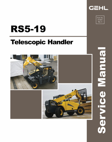 GEHL RS5-19 TELESCOPIC HANDLER (913301) SERVICE MANUAL PDF DOWNLOAD