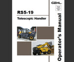 ENHANCE YOUR OPERATIONAL EFFICIENCY WITH THE GEHL RS5-19 TELESCOPIC HANDLER OPERATOR’S MANUAL, NOW AVAILABLE IN A CONVENIENT PDF FORMAT.