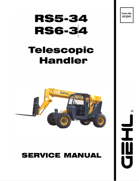 GEHL RS5-34, RS6-34 (913241) SERVICE MANUAL PDF DOWNLOAD