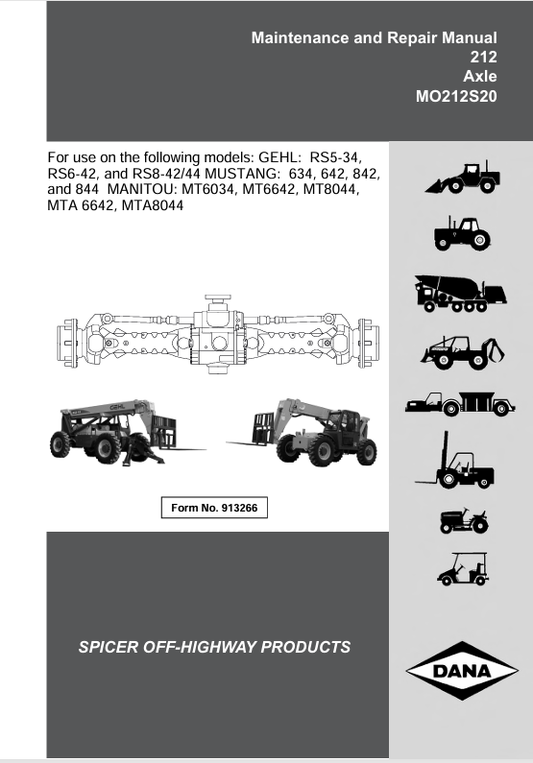 GEHL RS5-34, RS6-42, RS8-42/44 (913266) PDF DOWNLOAD