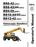 GEHL RS6-42, RS8-42/44, RS9-50 (50960100) OPERATOR MANUAL - PDF FILE