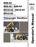 GEHL RS6-42, RS8-42, RS8-44 (50960011D) OPERATOR MANUAL - PDF FILE