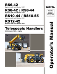 GEHL RS6-42, RS8-42, RS8-44 (50960011D) OPERATOR MANUAL PDF DOWNLOAD