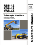 GEHL RS6-42, RS8-42, RS8-44 (913325A) OPERATOR MANUAL - PDF FILE