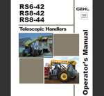 ENHANCE YOUR OPERATIONAL EFFICIENCY WITH THE GEHL RS6-42, RS8-42, AND RS8-44 TELESCOPIC HANDLERS OPERATOR’S MANUAL IN PDF FORMAT.