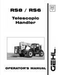 GEHL RS8, RS6 (908491B) OPERATOR MANUAL - PDF FILE