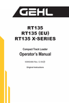GEHL RT135 COMPACT TRACK LOADER (50950466) OPERATOR MANUAL - PDF FILE