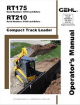 GEHL RT175, RT210 (918468) OPERATOR MANUAL - PDF FILE