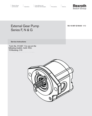 GEHL SERIES F, N, G (913307) SERVICE MANUAL PDF DOWNLOAD