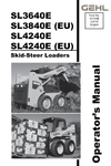 GEHL SL3640E, SL3840E, SL4240E (917334) OPERATOR MANUAL PDF DOWNLOAD
