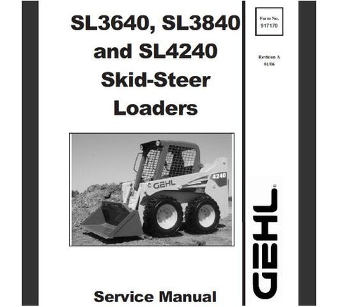 UNLOCK THE FULL POTENTIAL OF YOUR GEHL SL3640, SL3840, AND SL4240 SKID STEER LOADERS WITH OUR COMPREHENSIVE SERVICE REPAIR MANUAL IN PDF FORMAT. 