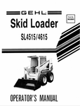 GEHL SL4515, 4615 SKID LOADER (903885) OPERATOR MANUAL - PDF FILE