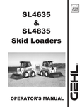 GEHL SL4635, SL4835 SKID LOADERS (907808) OPERATOR MANUAL PDF DOWNLOAD