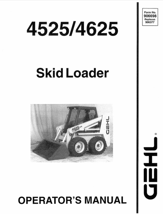 GEHL SL4640E, SL4840E, SL5640E (917208C) OPERATOR MANUAL - PDF FILE