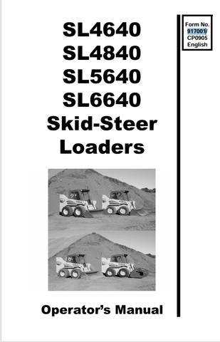 GEHL SL4640, SL4840, SL5640, SL6640 (917001C) OPERATOR MANUAL 