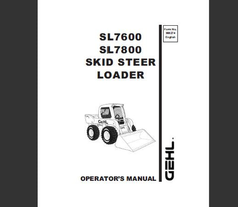 UNLOCK THE FULL POTENTIAL OF YOUR GEHL SL7600 AND SL7800 SKID STEER LOADERS WITH OUR COMPREHENSIVE OPERATOR’S MANUAL IN PDF FORMAT. 