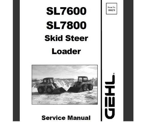 UNLOCK THE FULL POTENTIAL OF YOUR GEHL SL7600 AND SL7800 SKID STEER LOADERS WITH OUR COMPREHENSIVE SERVICE REPAIR MANUAL IN PDF FORMAT. 