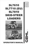GEHL SL7610, SL7710, SL7810 (917032B) OPERATOR MANUAL - PDF FILE