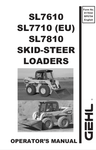 GEHL SL7610, SL7710, SL7810 (917032) OPERATOR MANUAL PDF DOWNLOAD
